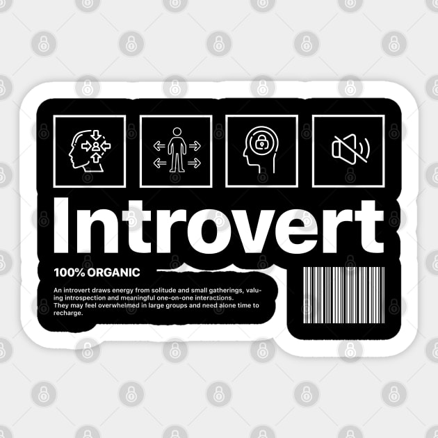 Introvert Sticker by artslaves